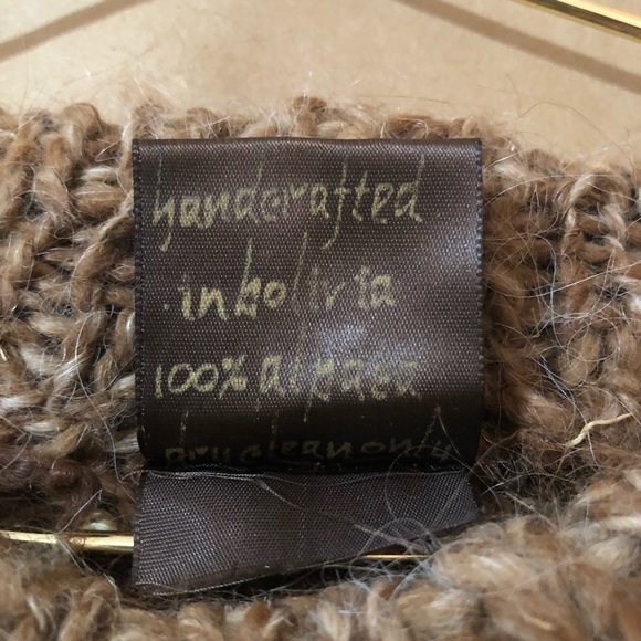 Handmade Bolivian Alpaca Wool Sweater Traditional Andean Folk Knit Pullover - Picture 4 of 12